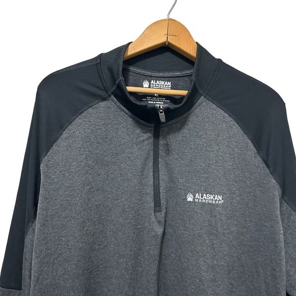 Duluth Trading Alaska Hardgear Mens Quarter 1/4 Zip Pullover XL Gray - Picture 2 of 5